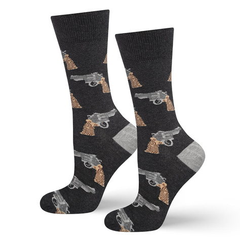 Men's funny socks SOXO GOOD STUFF revolvers