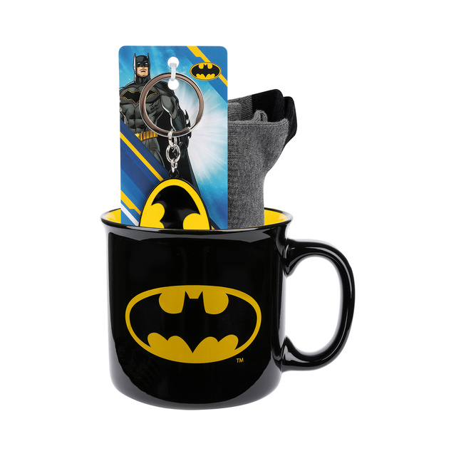 Zestaw Skarpetki Batman + Kubek + Brelok