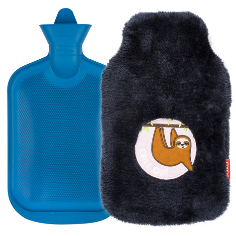 Gray hot water bottle SOXO chill out heater