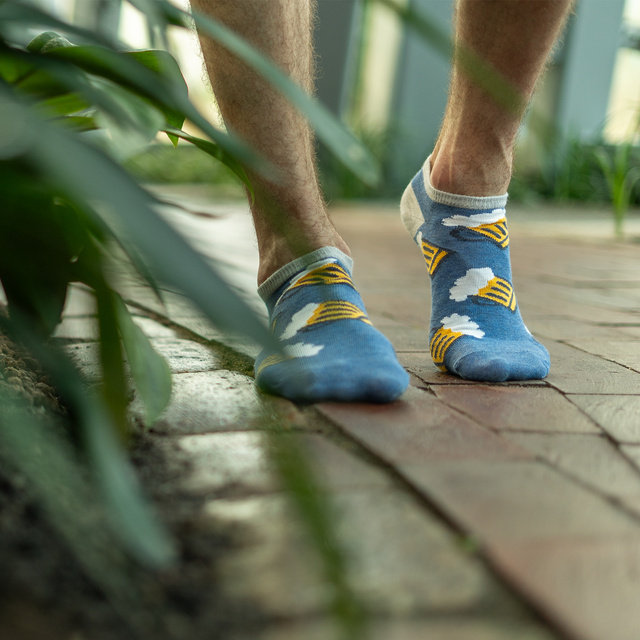 Zestaw 3x Stopki męskie kolorowe SOXO GOOD STUFF bawełniane pizza