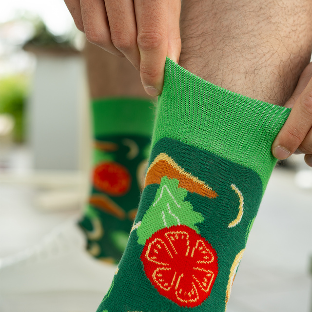 Set of 2x Colorful SOXO men's socks | kebab in a box | funny gift for a man | colors