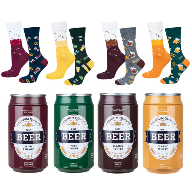 Beer Socks in a Can 4-Pack