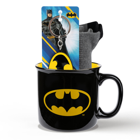 Batman mug sock and key ring set