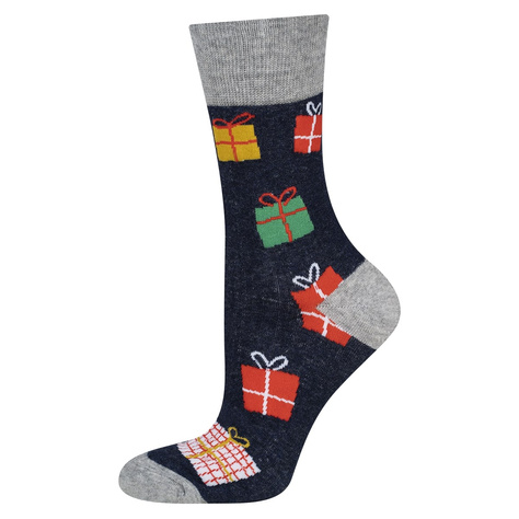 Set of 2x colorful SOXO GOOD STUFF men's cotton Christmas socks