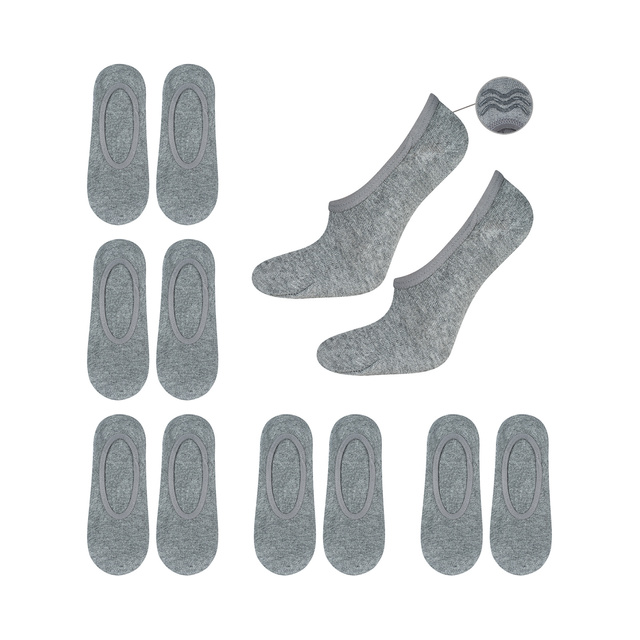 Ankle Socks with Silicone 6-Pack