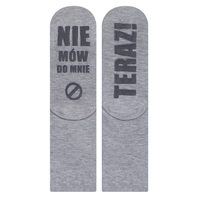 Set of 4x Dark SOXO dark women's long socks with Polish inscriptions funny gift