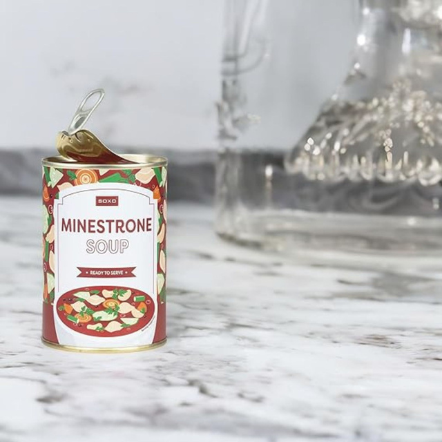 Men's Socks | Women's SOXO GOOD STUFF minestrone soup in a can | colorful | funny | gift idea for her | for Him Unisex
