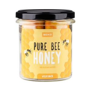 Skarpetki męskie kolorowe SOXO GOOD STUFF Pure bee Honey w słoiku śmieszne bawełniane