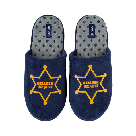 SOXO men's slippers with the inscription for a Grandpa