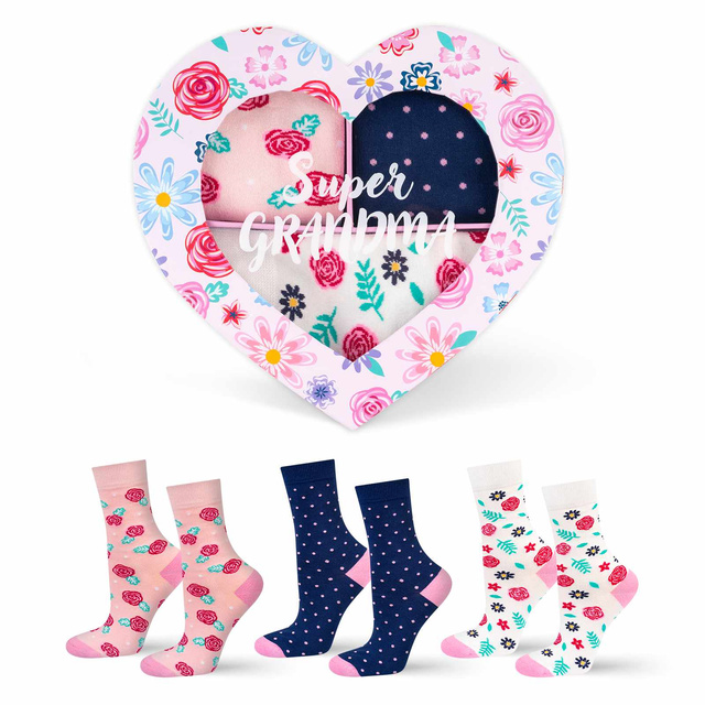 Skarpetki Super Babcia 3-pak