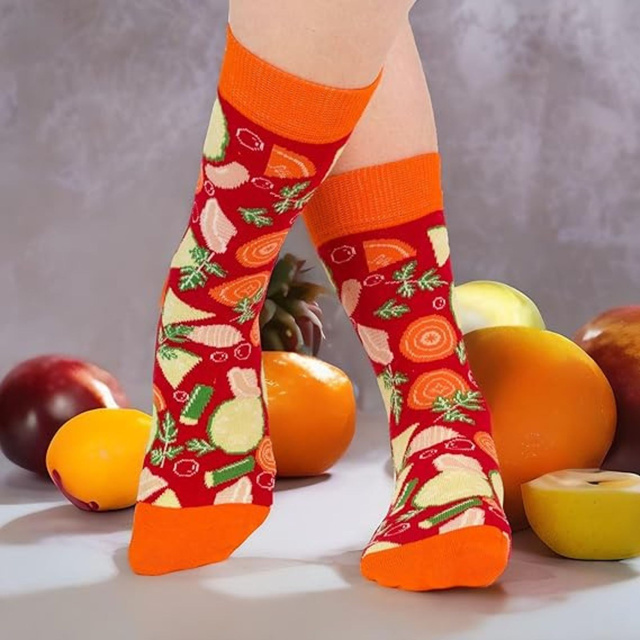 Minestrone Soup Socks in a Can