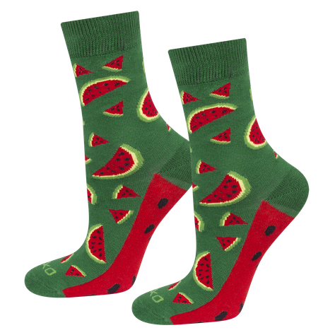 Women's SOXO Socks | Watermelon in a box | A fun gift idea | A fun gift idea | A fun gift.