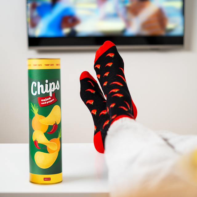 Chips Socks in a Tube 3-Pack