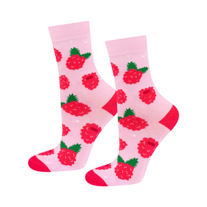 SOXO women's socks tincture raspberry