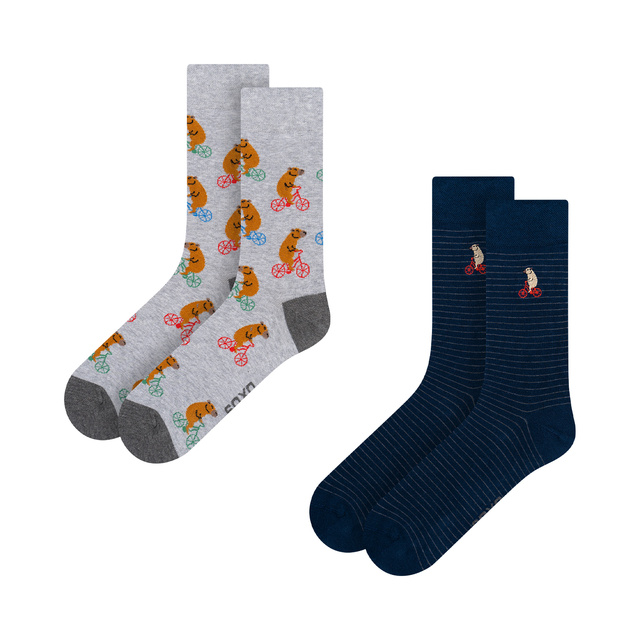 Capybara Cycling Socks 2-Pack