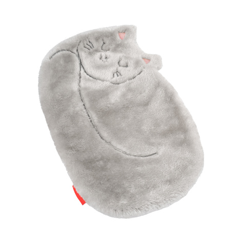 SOXO cat shaped hot water bottle, gray 1.8 L