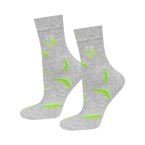 SOXO women's green tea socks in a can - 2 Pairs