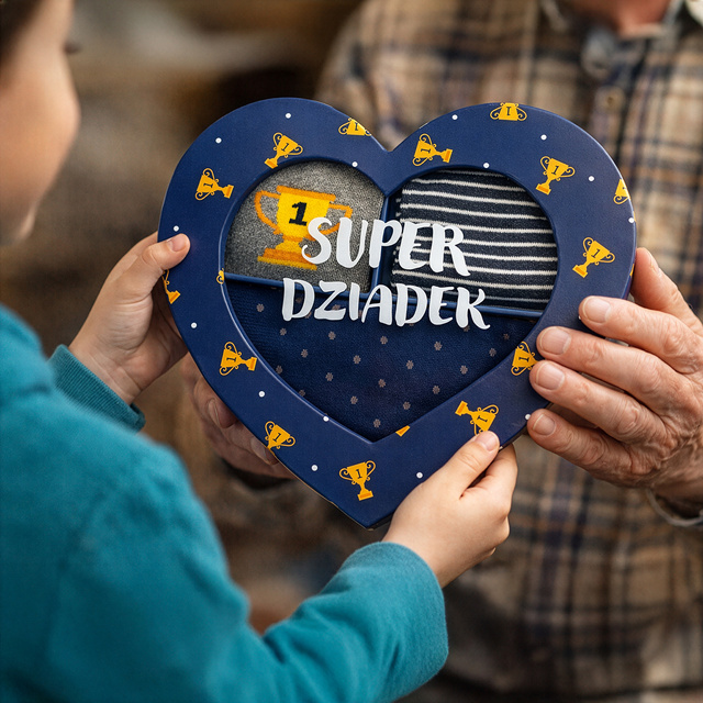 Set of 3x Colorful SOXO men's cotton socks as a gift for grandpa