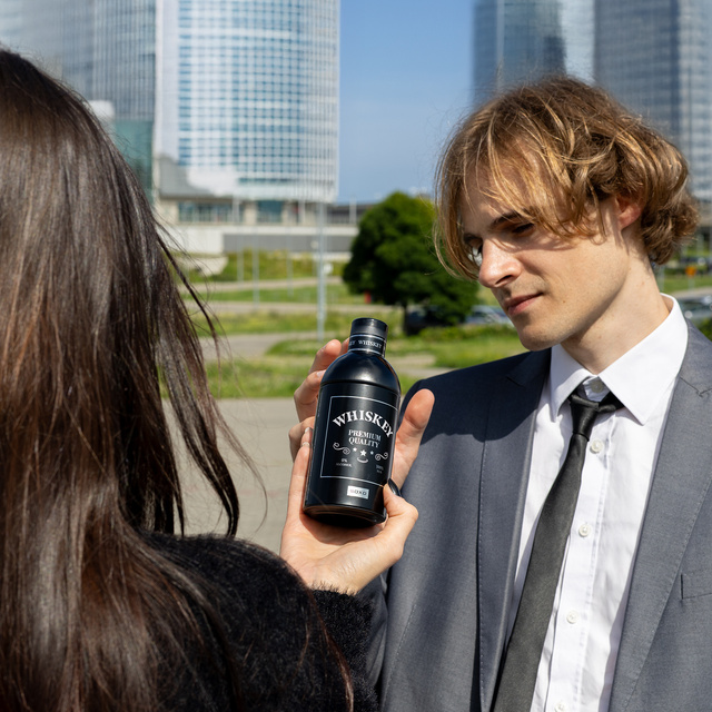 Set of 2x Colorful SOXO GOOD STUFF men's socks Tequila and vodka in a funny cotton bottle