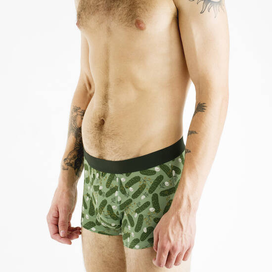 Pickled Cucumbers Men's Boxer Shorts in a Jar
