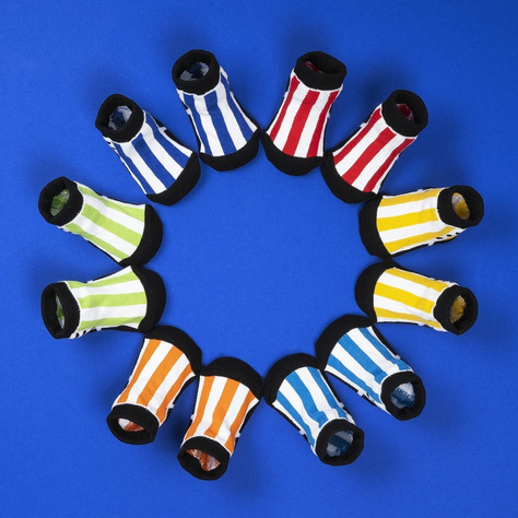 Set of 6x Colorful SOXO baby socks sneakers