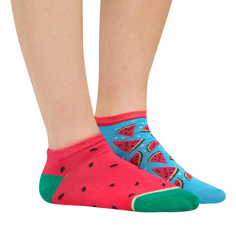 Colorful women's socks SOXO mismatched cotton watermelon