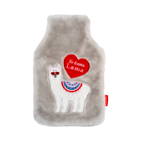 Hot water bottle llama SOXO gray 1.8 L