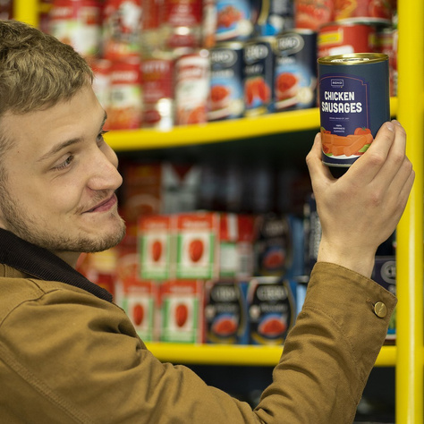 Skarpetki męskie kolorowe SOXO GOOD STUFF kiełbaski w puszce 