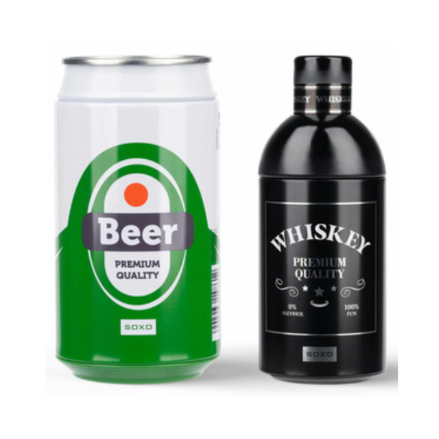 Skarpetki w Butelce Whiskey i Piwo w Puszce 2-pak