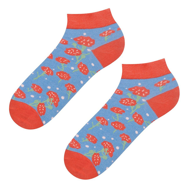 Colorful women's socks SOXO poppies