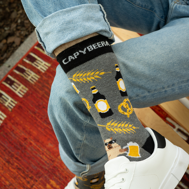 Capybara Beer Socks 2-Pack