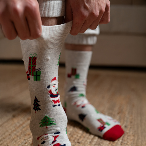 Men's and women's Christmas socks SOXO in a package