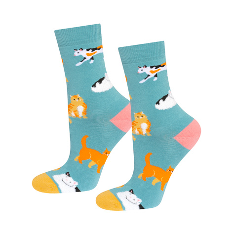 Women's socks SOXO cats in a package - 3 pairs