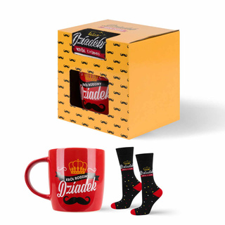 Set Grandpa King of the Family Socks + Mug