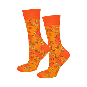 Men's Socks | Women's colorful SOXO GOOD STUFF Peanutbutter in a funny cotton jar for a gift for Him | for Her Unisex