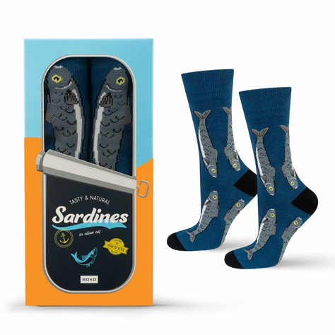 SOXO men's socks sardines in a pack