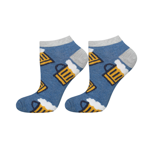 Set of 6x SOXO GOOD STUFF men's socks in a pizza box