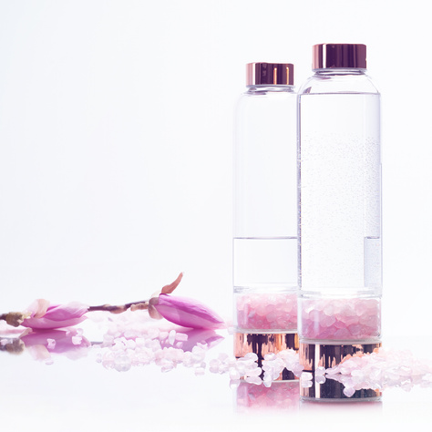 Rose Quartz Water Bottle 450mL 