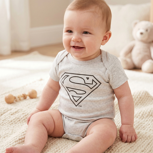 Superman Baby Bodysuits 4-Pack
