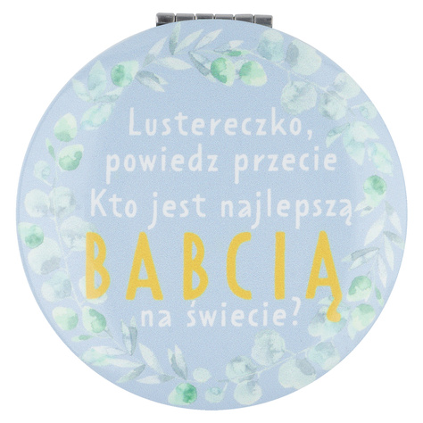 Mirror in a box with the inscription Lustereczko powiedz przecie | Ideal gift idea 