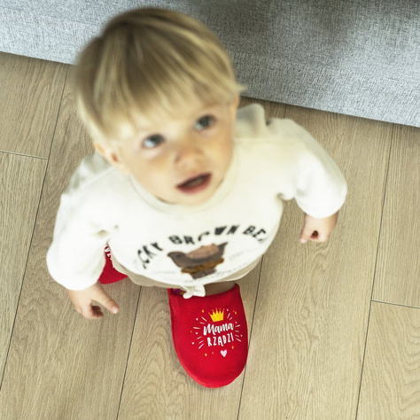 Kapcie dla Mamy SOXO Mama rządzi w pudełku na prezent 