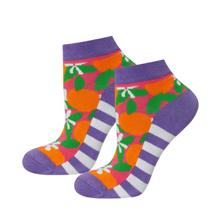 Colorful women's socks SOXO funny oranges