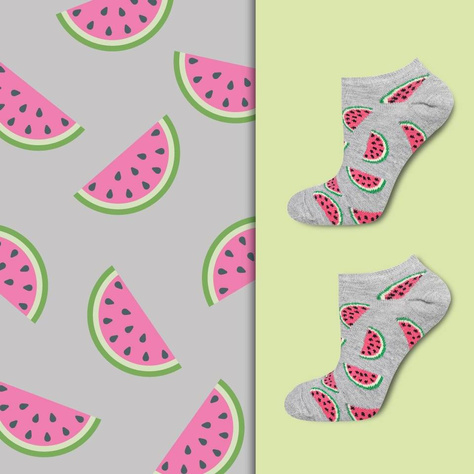 Colorful women's socks SOXO GOOD STUFF funny watermelon