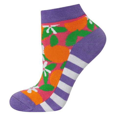 Colorful women's socks SOXO funny oranges