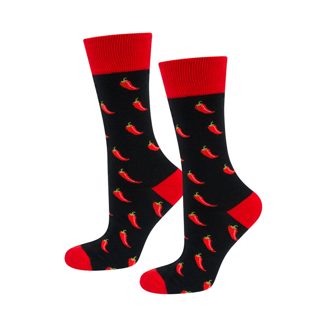 Set of 3x SOXO women's men's socks chips in a tube