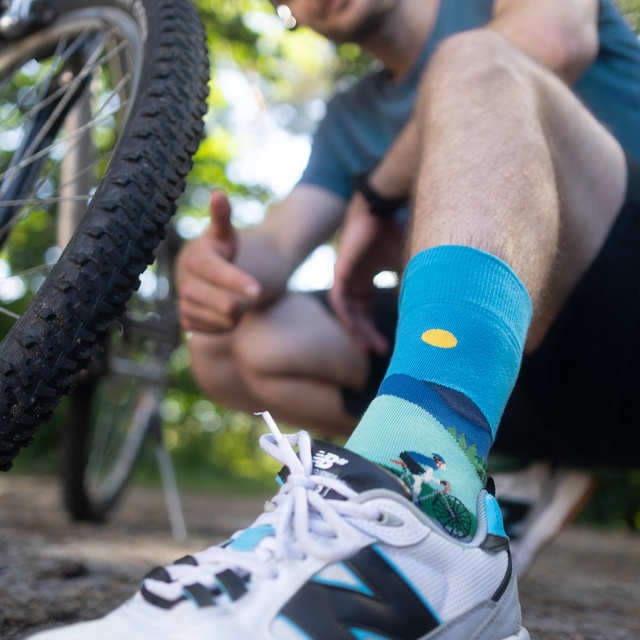 SOXO men's colorful cycling socks - 5 pairs 