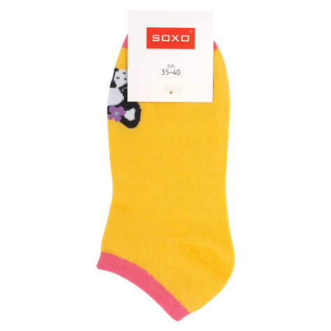 Set of 5x SOXO women's colorful feet dogs