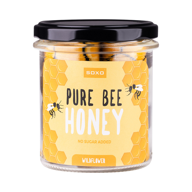 Pure Bee Honey Socks in a Jar