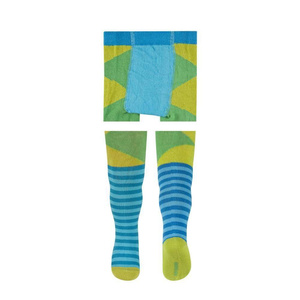 Colorful SOXO baby tights with a pattern