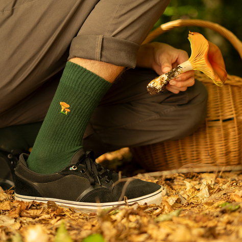 Set of 4x SOXO men's mushroom socks in a pack premium edition